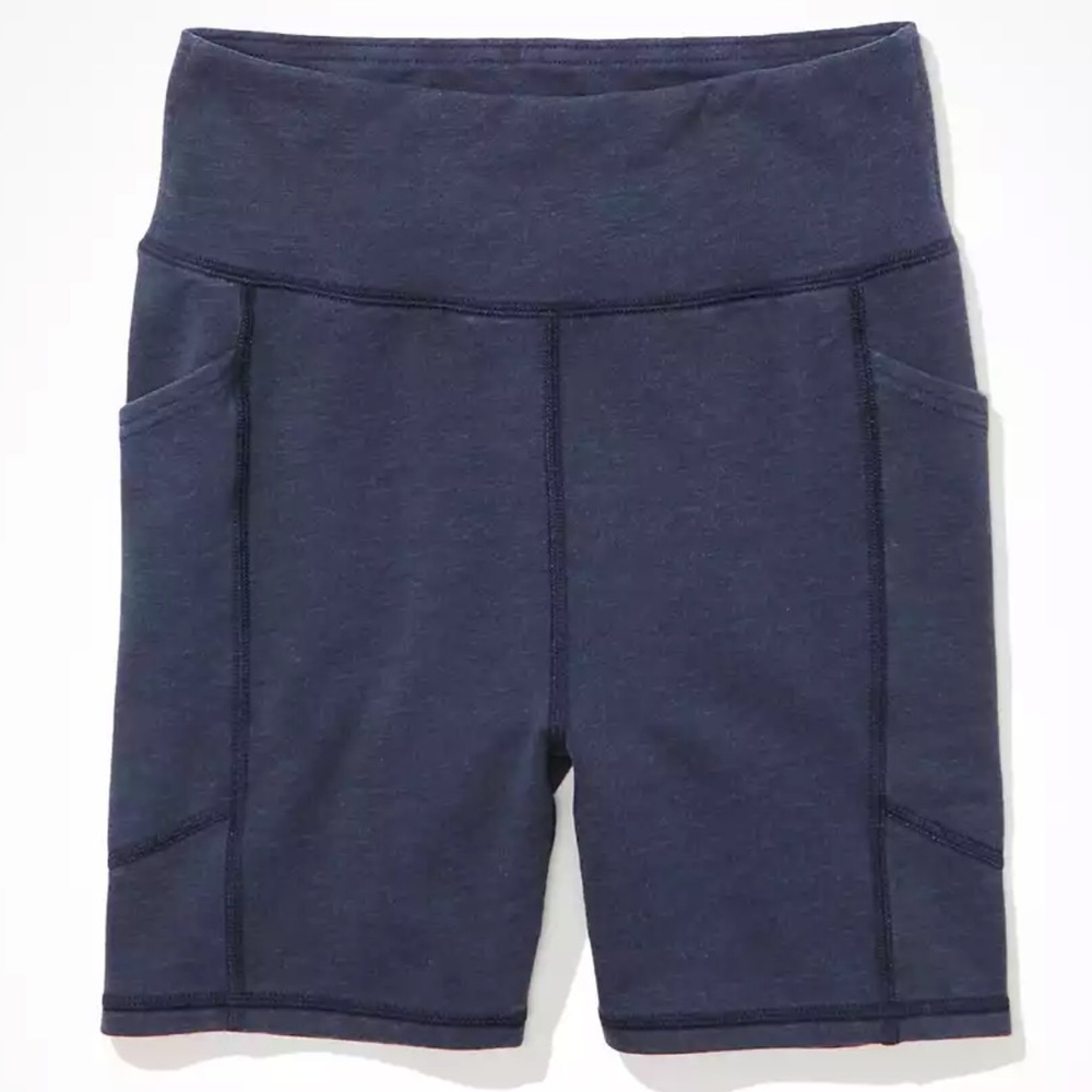 American Eagle Fleece Highest Waist Pocket Midi 5” Bike Short